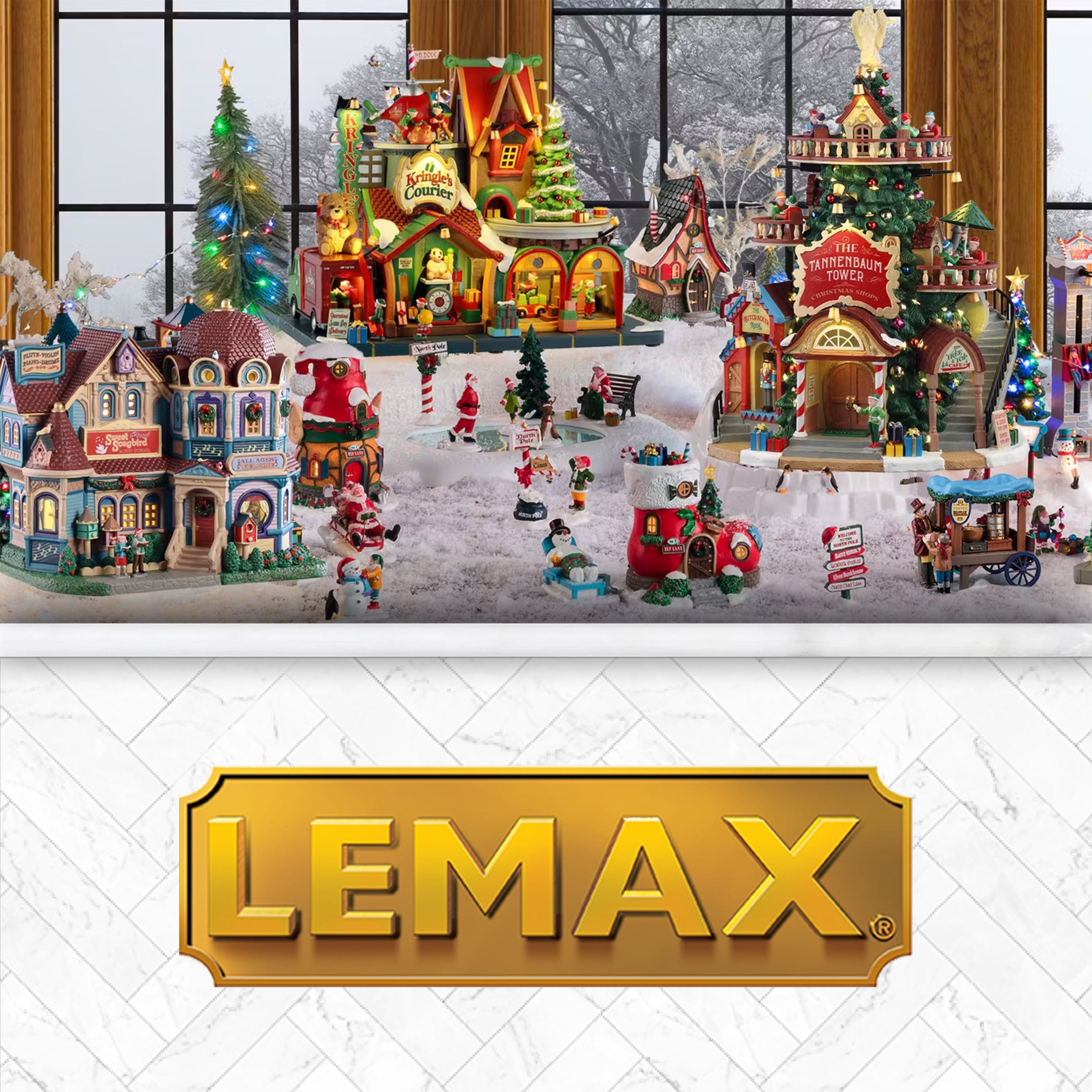 LEMAX ミニチュア ホテル ライト付き クリスマス雑貨 送料無料 ミニチュア 雑貨 ミニライトストリング ドールハウス