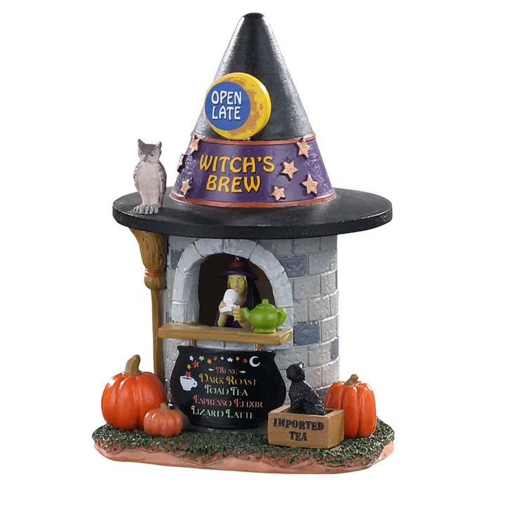 Lemax Spooky Town Halloween Village Accessory: Witch's Brew Coffee sparkle-castle