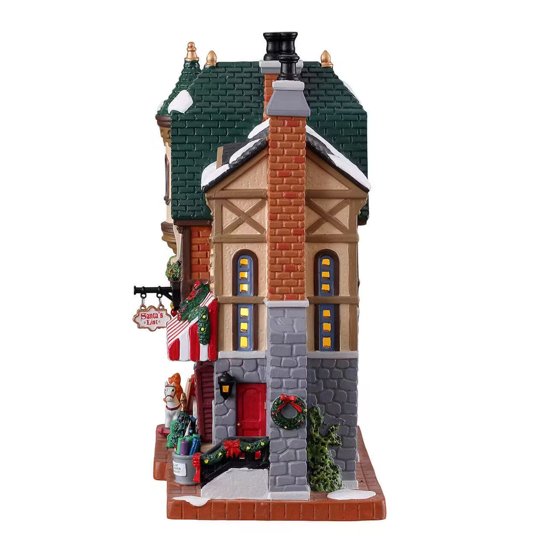 Lemax Caddington Village: Santa's List Toy Shop sparkle-castle