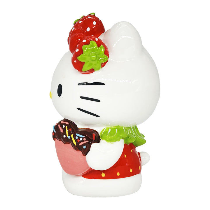 Blue Sky Clayworks: Winking Hello Kitty With Strawberry Bow Figurine sparkle-castle
