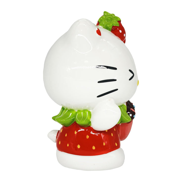 Blue Sky Clayworks: Winking Hello Kitty With Strawberry Bow Figurine sparkle-castle