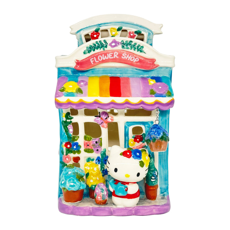 Blue Sky Clayworks: Hello Kitty and Friends Flower Shop Candle House sparkle-castle