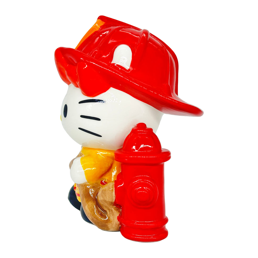 Blue Sky Clayworks: Hello Kitty Firefighter Figurine sparkle-castle