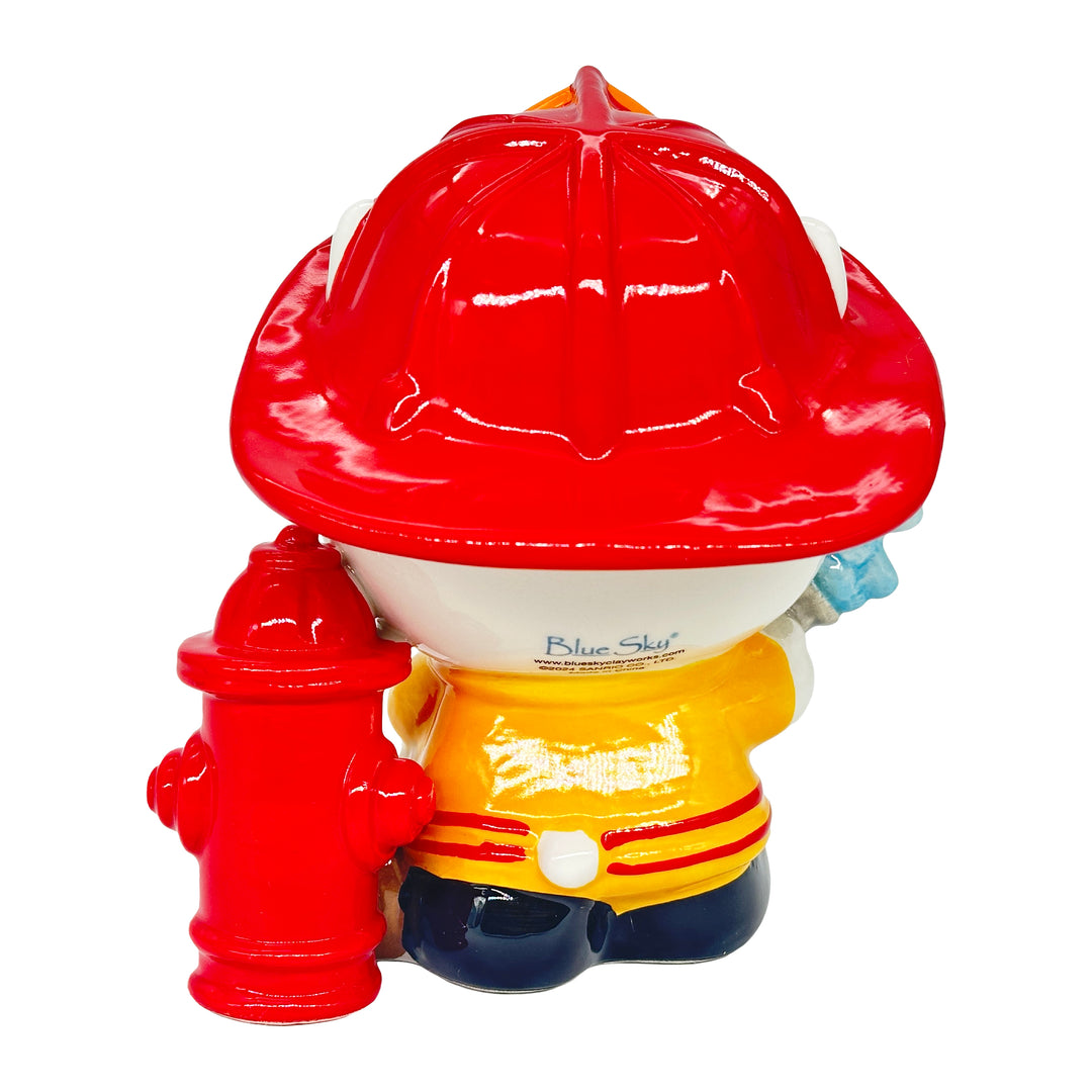 Blue Sky Clayworks: Hello Kitty Firefighter Figurine sparkle-castle