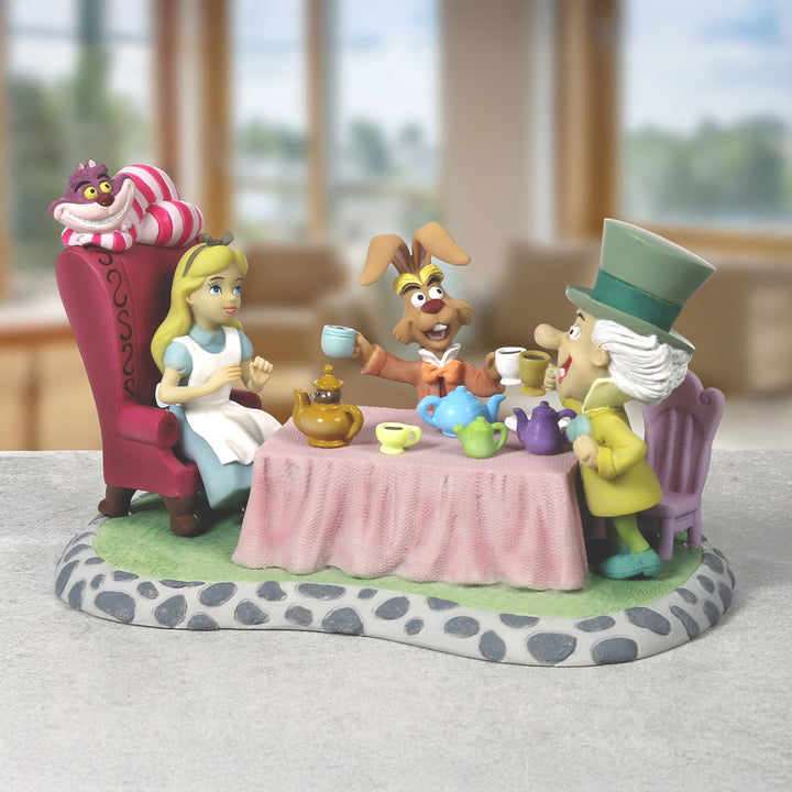 Precious Moments Disney Showcase: Alice in Wonderland Tea Party Figurine sparkle-castle