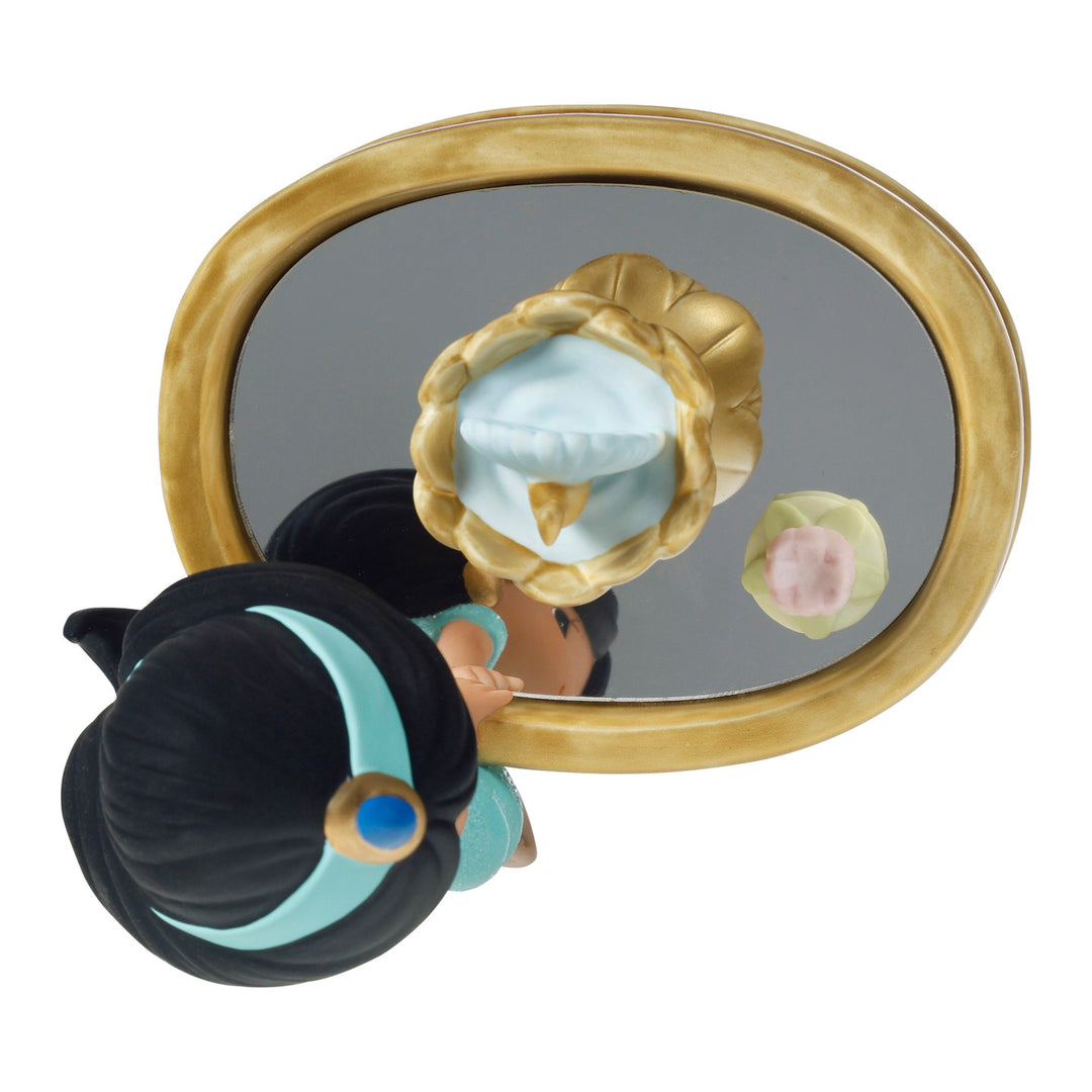 Precious Moments Disney Showcase: Jasmine with Mirrored Fountain Figurine sparkle-castle