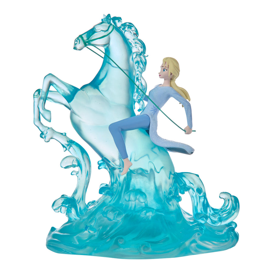 Precious Moments Disney Showcase: Elsa with LED Nokk Coming Out of Water Figurine sparkle-castle