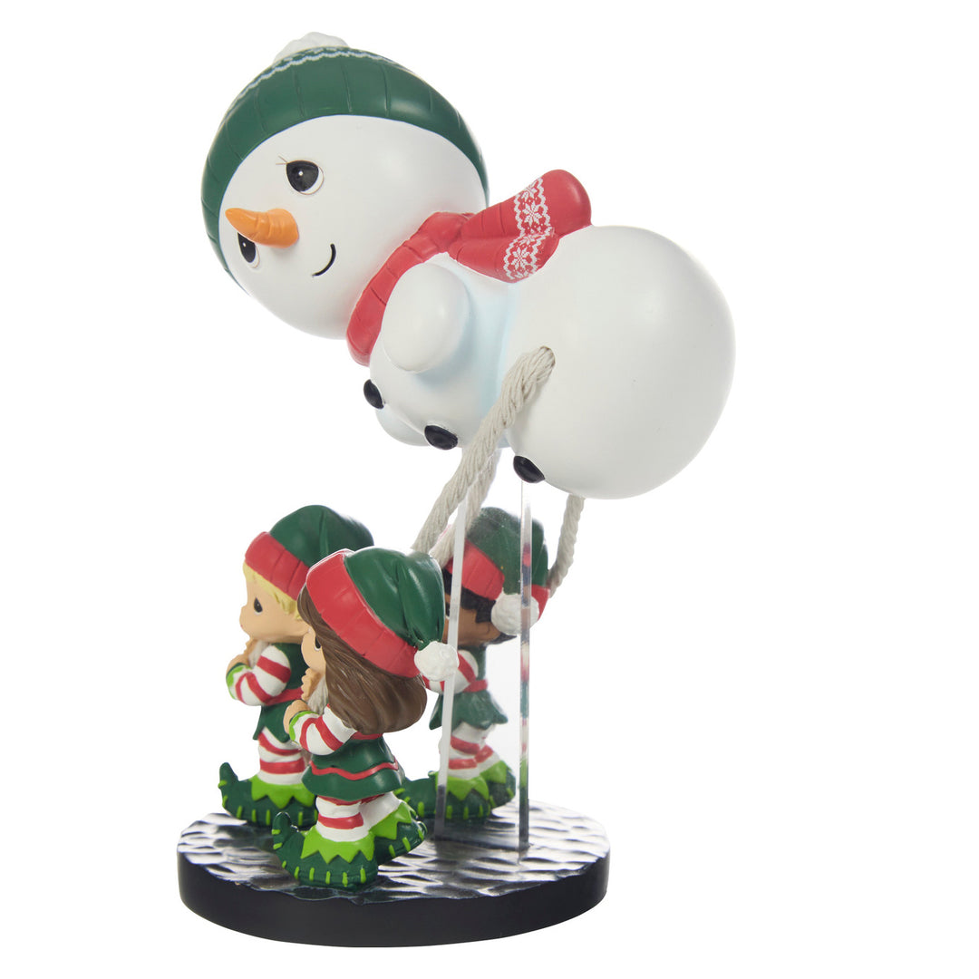 Precious Moments: Christmas Parade Snowman Balloon Figurine, 3rd in Series sparkle-castle