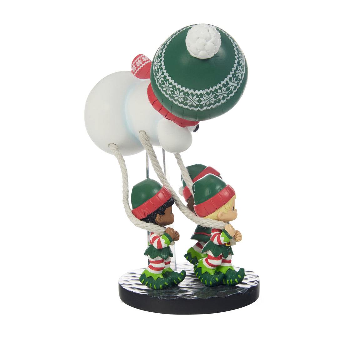 Precious Moments: Christmas Parade Snowman Balloon Figurine, 3rd in Series sparkle-castle