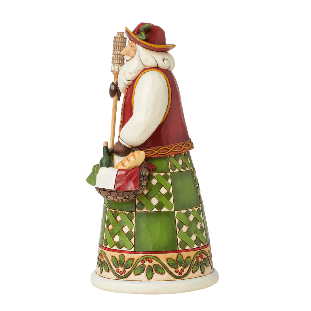 Jim Shore Heartwood Creek: Italian Santa Figurine sparkle-castle