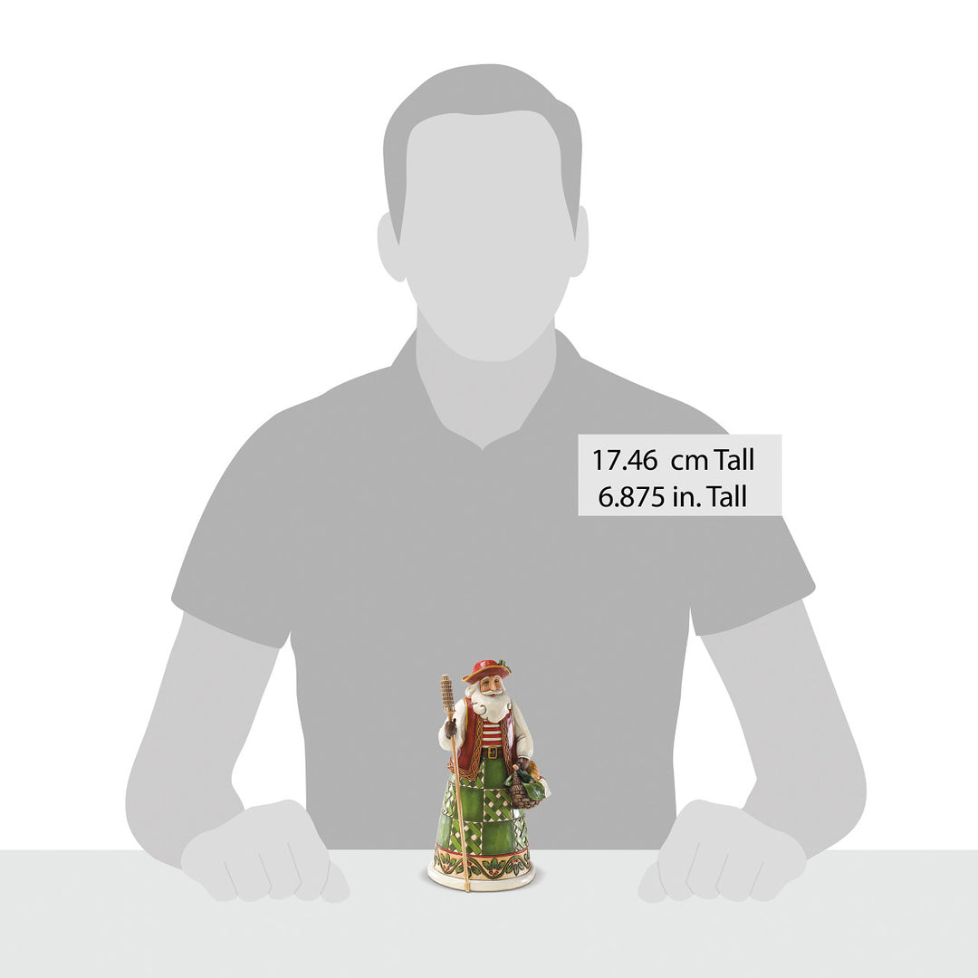 Jim Shore Heartwood Creek: Italian Santa Figurine sparkle-castle