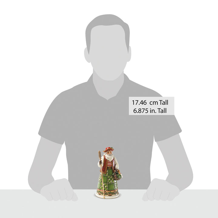 Jim Shore Heartwood Creek: Italian Santa Figurine sparkle-castle
