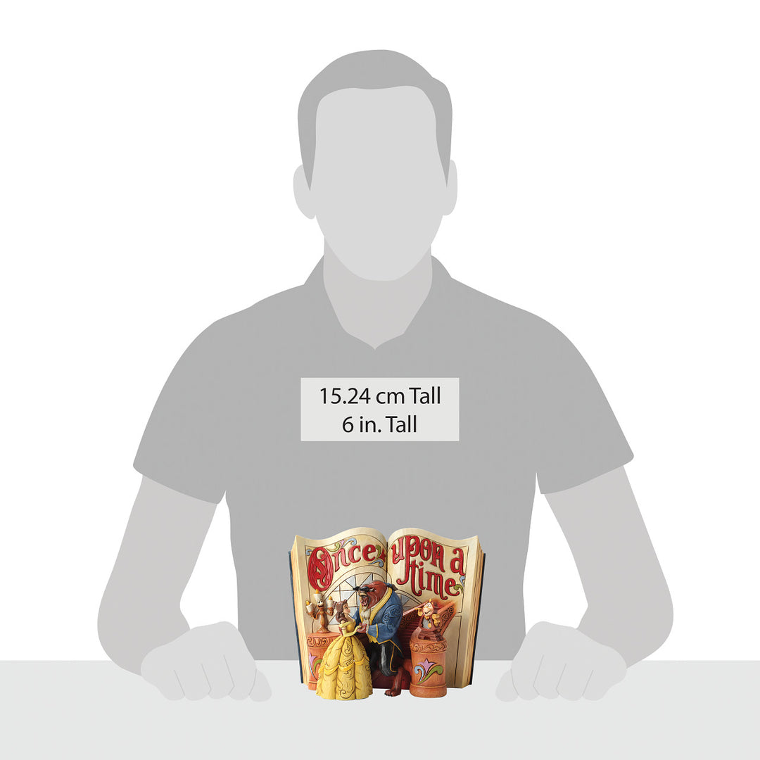 Jim Shore Disney Traditions: Beauty and Beast Storybook Figurine sparkle-castle