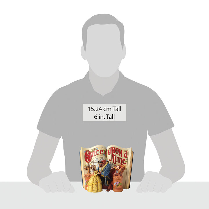 Jim Shore Disney Traditions: Beauty and Beast Storybook Figurine sparkle-castle