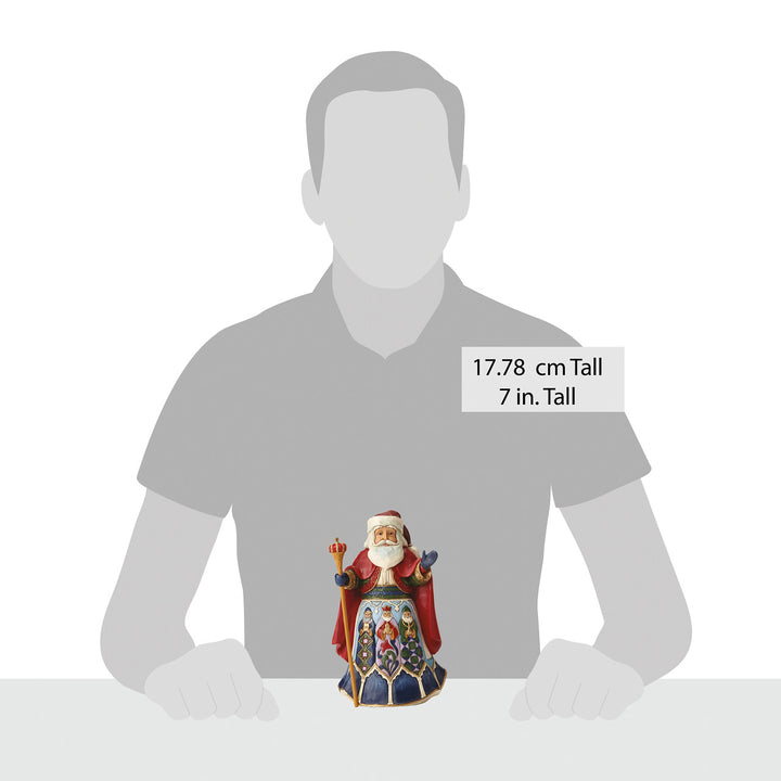 Jim Shore Heartwood Creek: Spanish Santa Figurine sparkle-castle