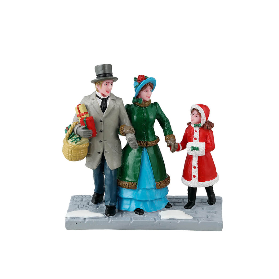 Lemax Caddington Village Accessory: Christmas Eve Shopping sparkle-castle