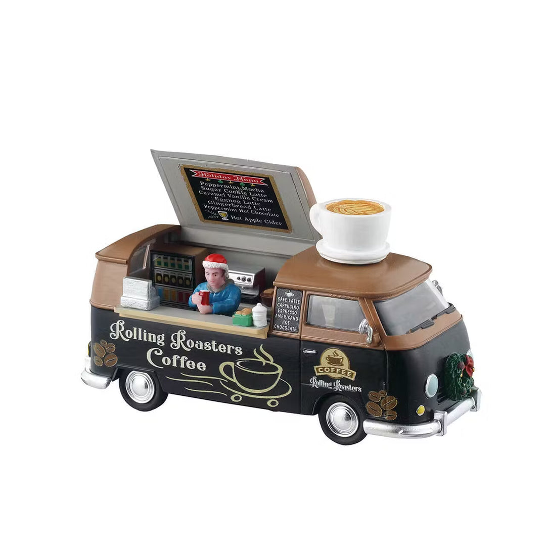 Lemax General Products Accessory: Rolling Roasters Coffee sparkle-castle