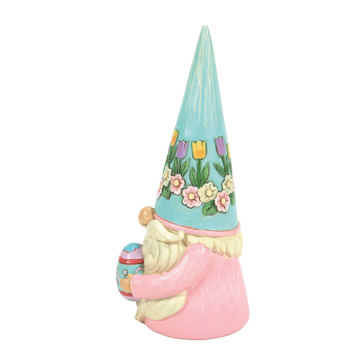 Jim Shore Heartwood Creek: Easter Gnome Holding Egg Figurine sparkle-castle