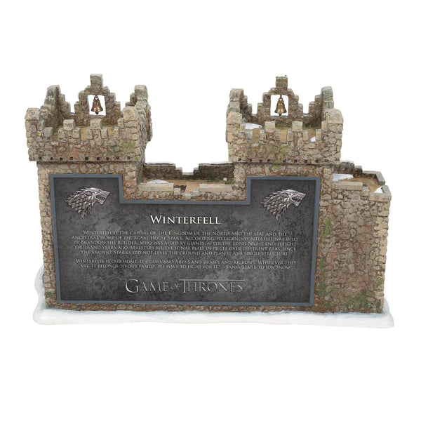 Department 56: Game of Thrones Winterfell Castle Village sparkle-castle
