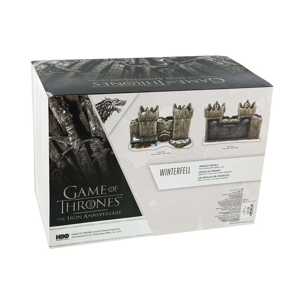 Department 56: Game of Thrones Winterfell Castle Village sparkle-castle