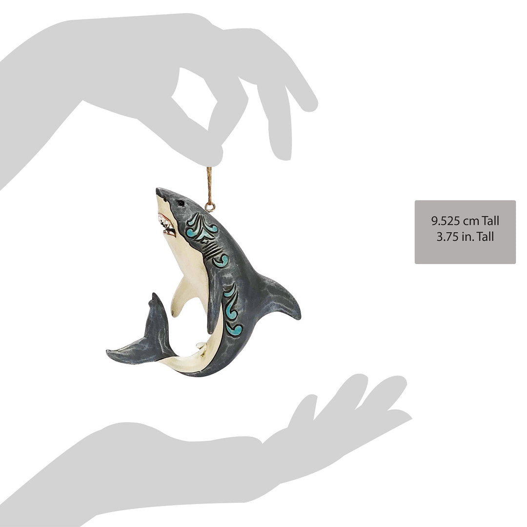 Jim Shore Animal Planet: Great White Shark Hanging Ornament sparkle-castle