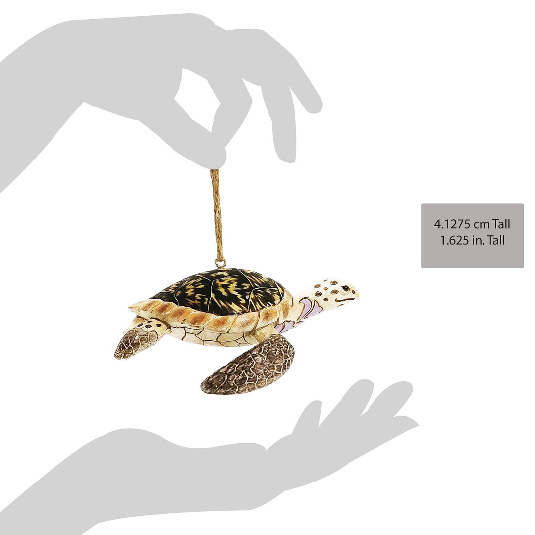 Jim Shore Animal Planet: Hawksbill Sea Turtle Hanging Ornament sparkle-castle