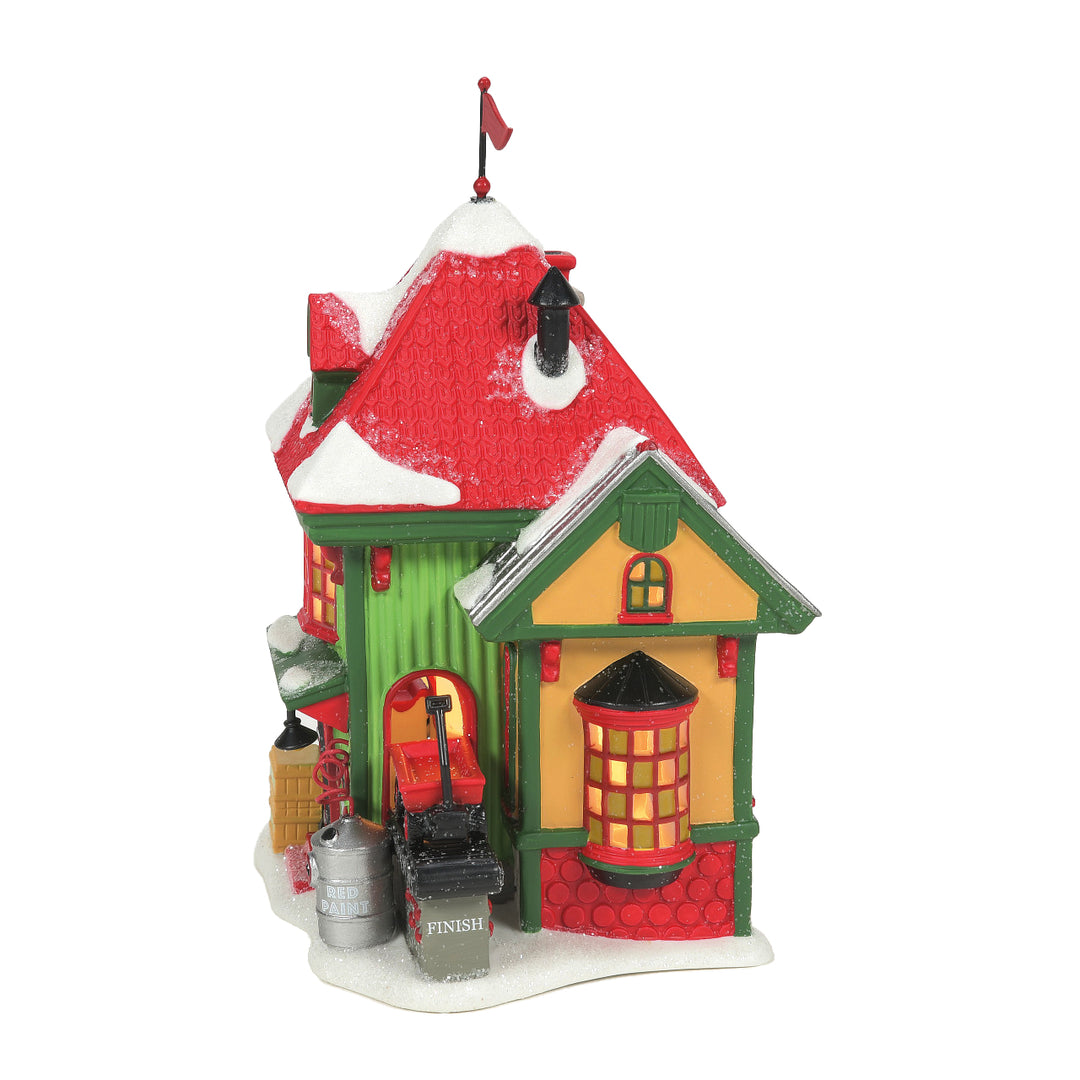 Department 56 North Pole Series: 56 Wagon Factory sparkle-castle