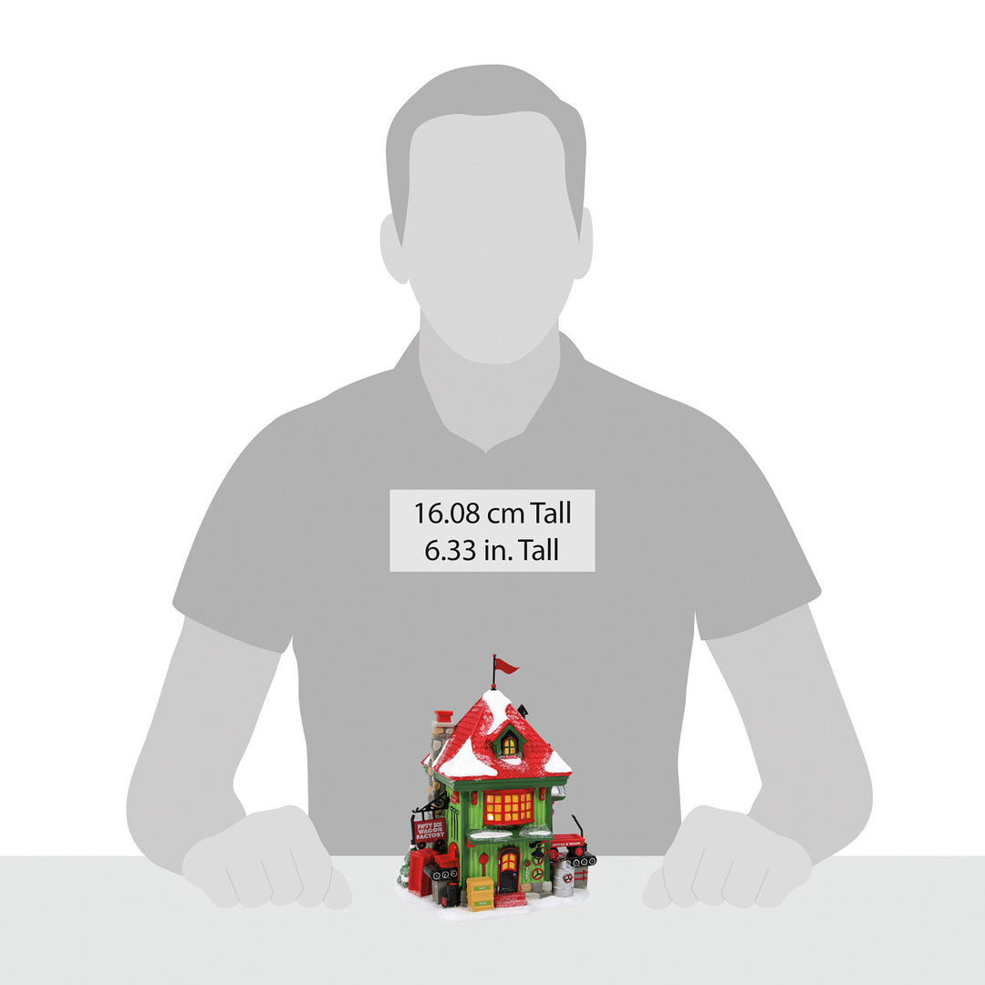 Department 56 North Pole Series: 56 Wagon Factory sparkle-castle