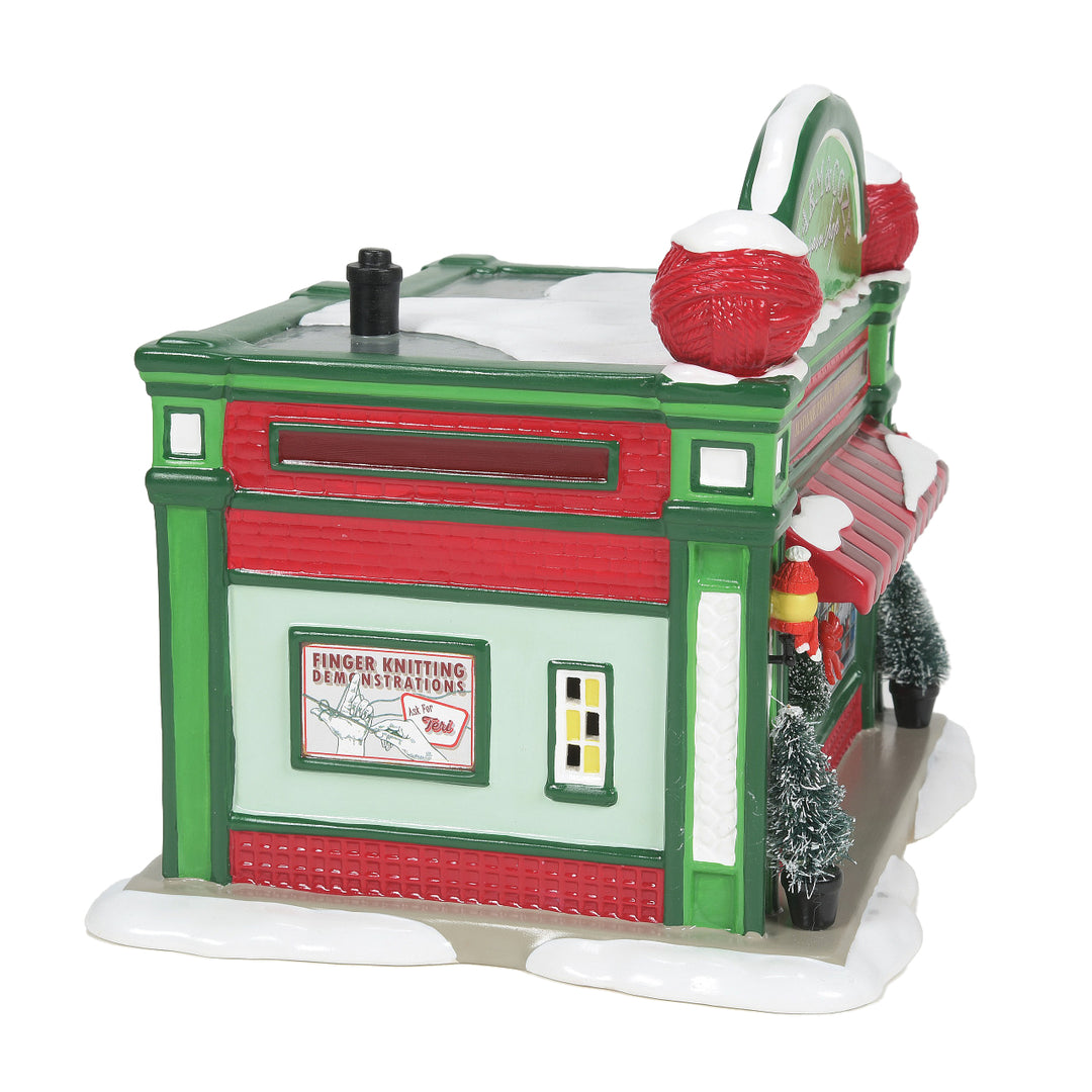 Department 56 Original Snow Village: Warm & Cozy Yarn Shop sparkle-castle