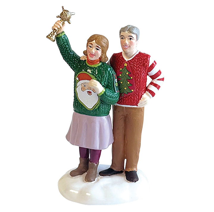 Department 56 Original Snow Village Accessory: Ugliest Sweater Champion sparkle-castle