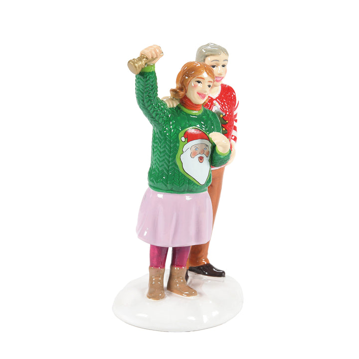 Department 56 Original Snow Village Accessory: Ugliest Sweater Champion sparkle-castle