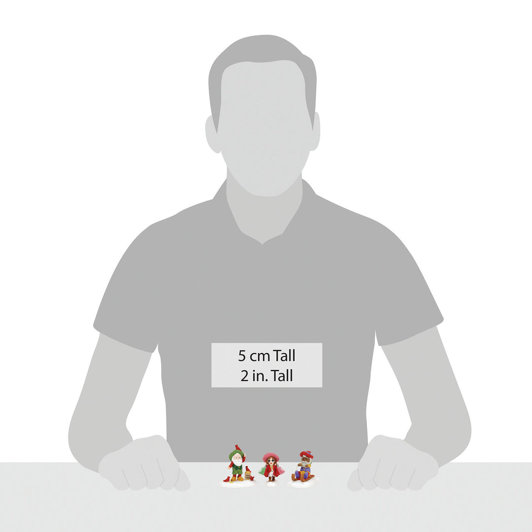 Department 56 North Pole Series Accessory: Friends & Neighbors, Set of 3 sparkle-castle