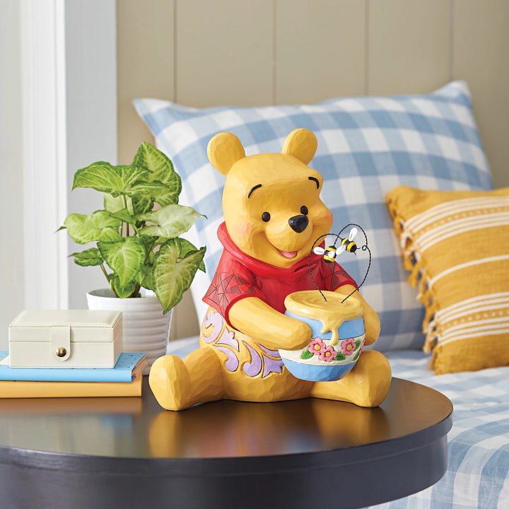 Jim Shore Disney Traditions: Pooh Honey Pot Big Figurine sparkle-castle