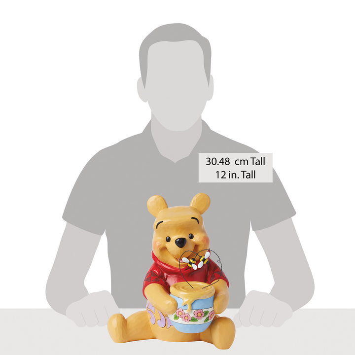 Jim Shore Disney Traditions: Pooh Honey Pot Big Figurine sparkle-castle