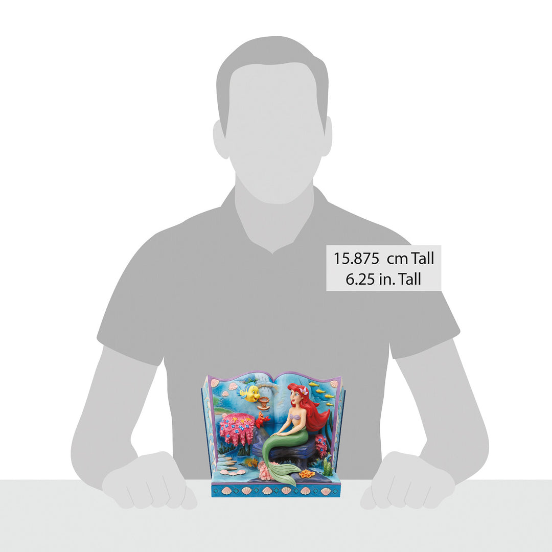 Jim Shore Disney Traditions: The Little Mermaid Storybook Figurine sparkle-castle