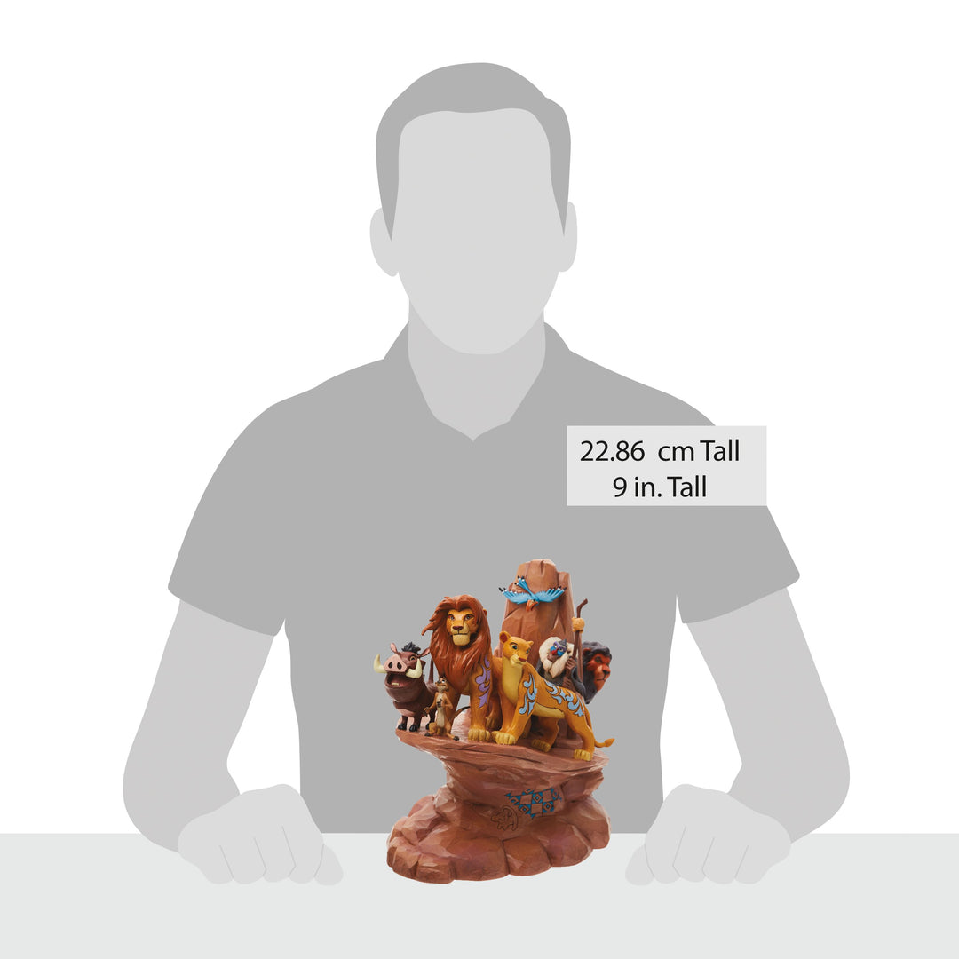 Jim Shore Disney Traditions: Lion King Carved In Stone Figurine sparkle-castle