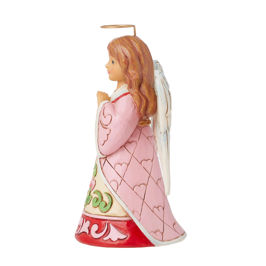 Jim Shore Heartwood Creek: Love Angel With Heart Hands Figurine sparkle-castle