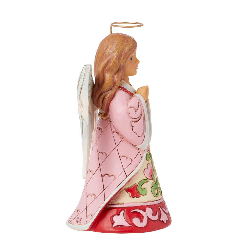 Jim Shore Heartwood Creek: Love Angel With Heart Hands Figurine sparkle-castle