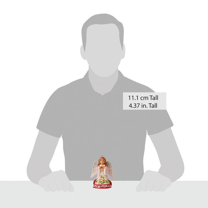 Jim Shore Heartwood Creek: Love Angel With Heart Hands Figurine sparkle-castle