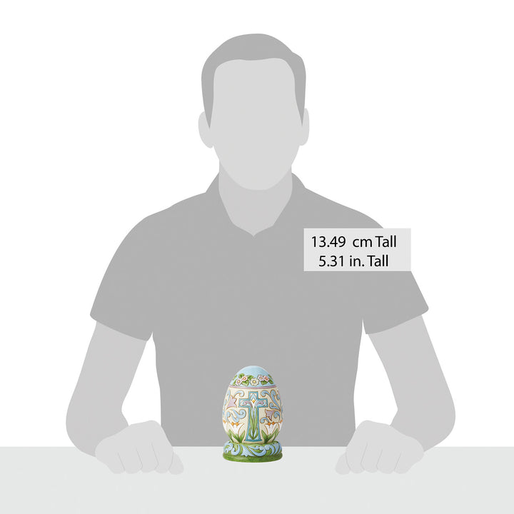 Jim Shore Heartwood Creek: Easter Egg Figurine sparkle-castle