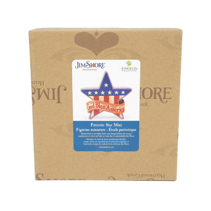 Jim Shore Heartwood Creek: Mini Patriotic Star Figurine sparkle-castle