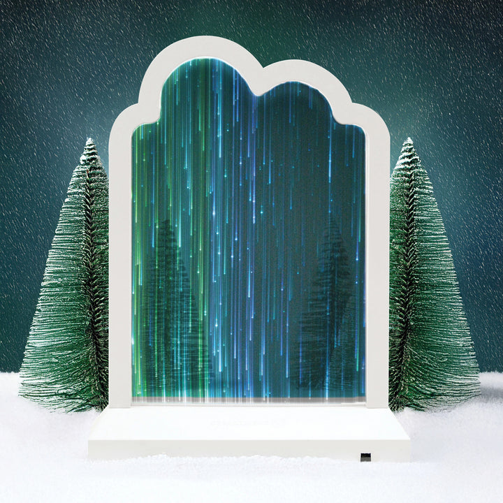 Department 56 Cross Product Village Accessory: Northern Lights Backdrop sparkle-castle