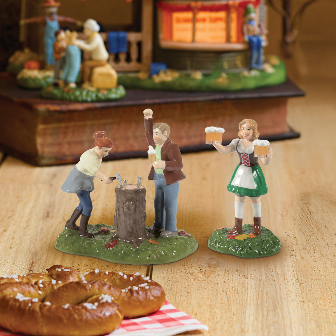 Department 56 Snow Village Harvest Accessory: Hammers & Steins, Set of 2 sparkle-castle