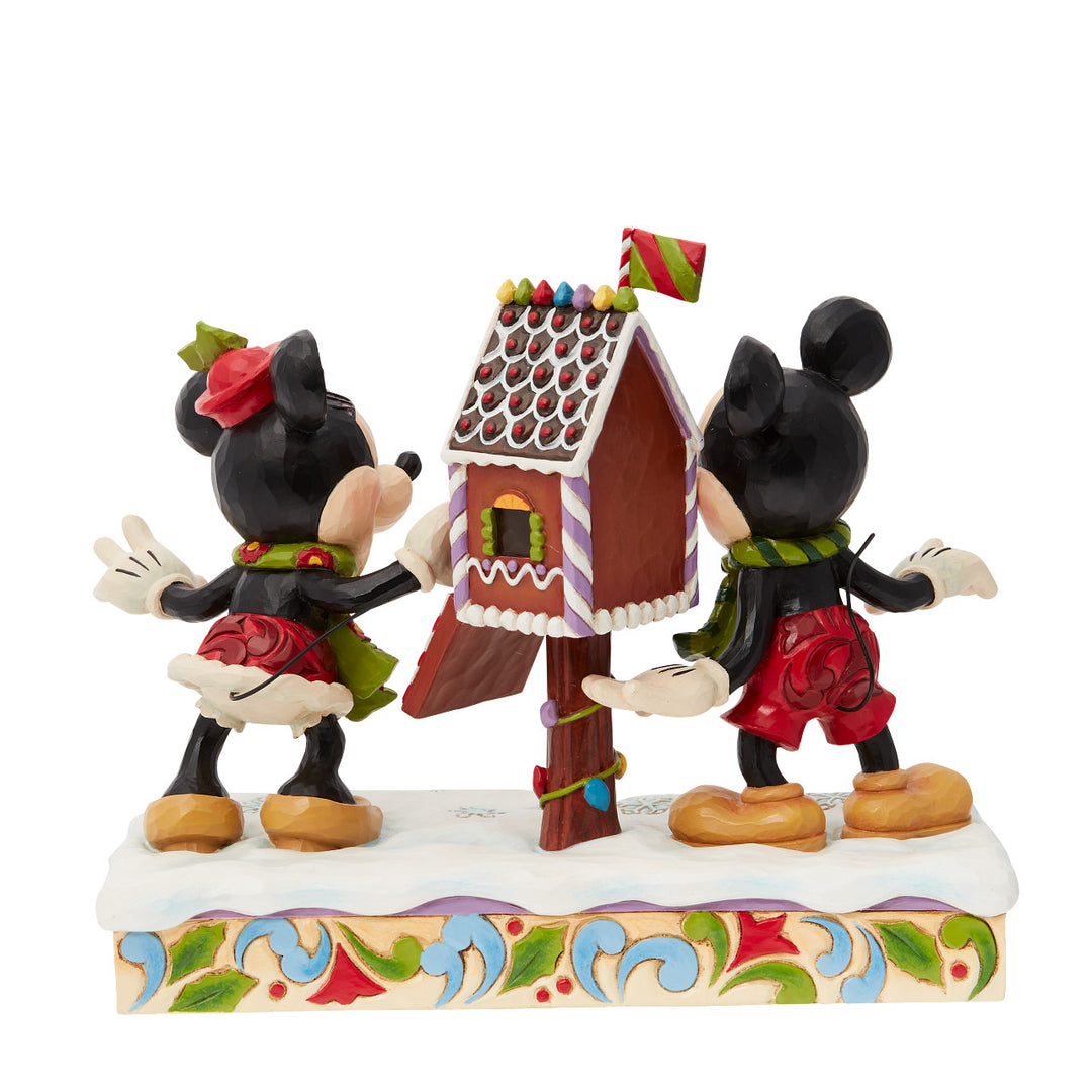 Jim Shore Disney Traditions: Mickey & Minnie Mailing Letters Figurine sparkle-castle