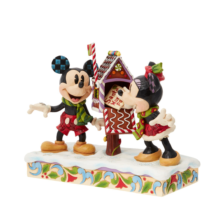 Jim Shore Disney Traditions: Mickey & Minnie Mailing Letters Figurine sparkle-castle