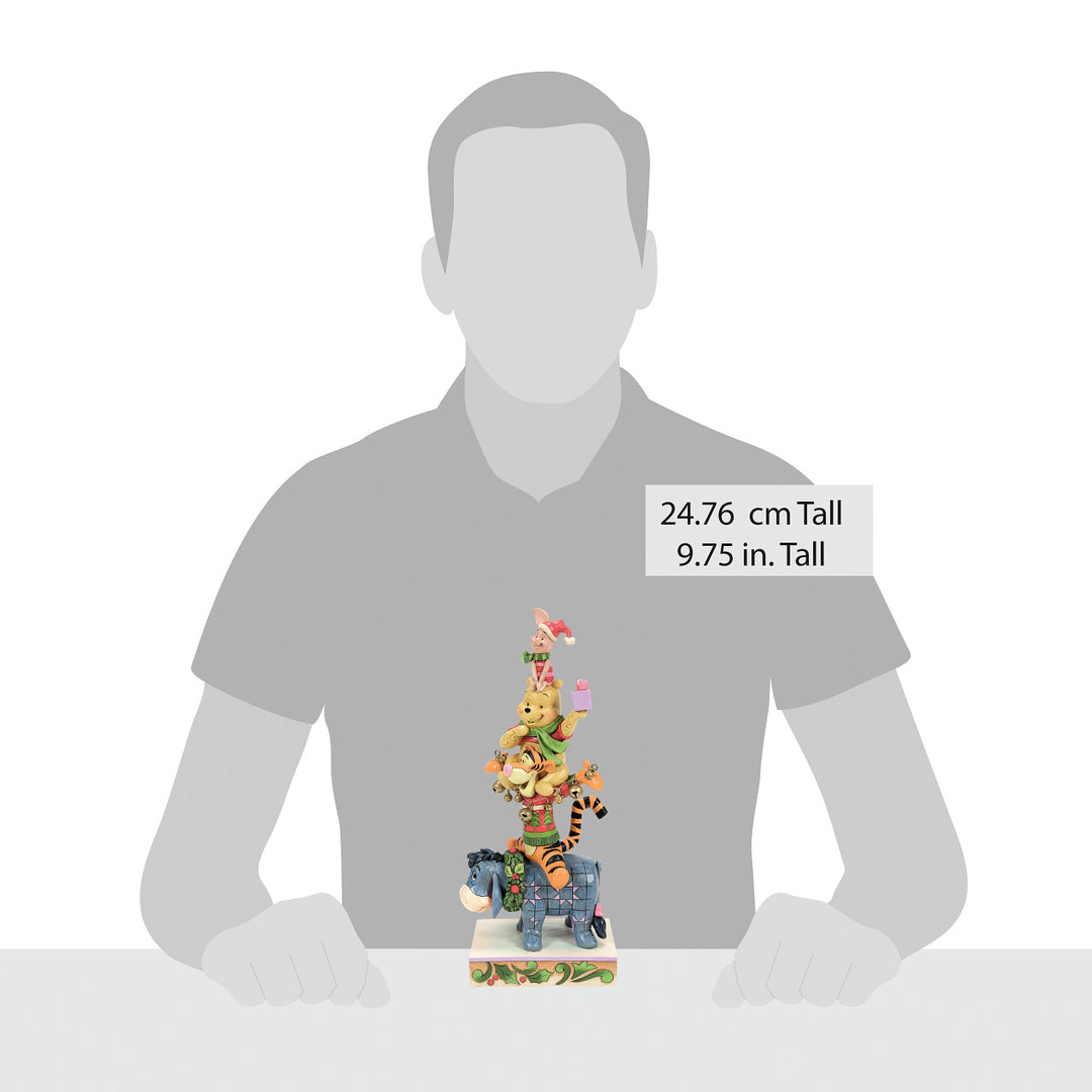 Jim Shore Disney Traditions: Stacked Pooh & Friends Figurine sparkle-castle