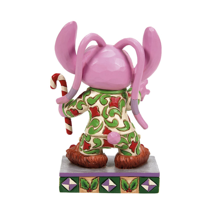 Jim Shore Disney Traditions: Angel In Christmas PJ's Personality Pose Figurine sparkle-castle