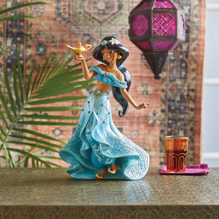 Jim Shore Disney Traditions: Jasmine Deluxe 7th In Series Figurine sparkle-castle