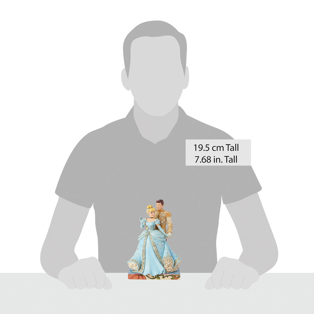 Jim Shore Disney Traditions: Cinderella & Prince Charming Figurine sparkle-castle