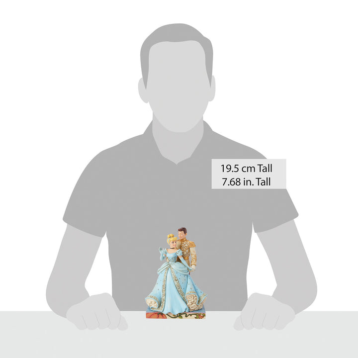 Jim Shore Disney Traditions: Cinderella & Prince Charming Figurine sparkle-castle
